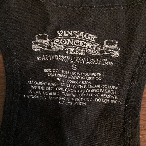 Vintage concert Tees tank top size S - Picture 4 of 5